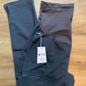 Figs Yola Maternity 2.0 Maternity Pants Small Petite Night Sky